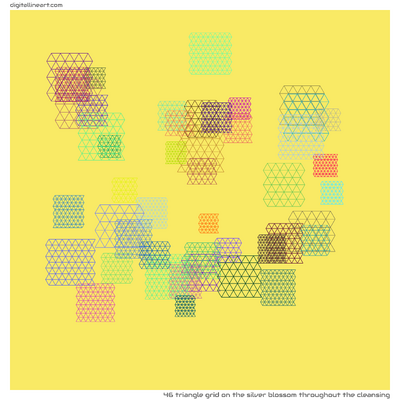 The Silver Blossom throughout the Cleansing — Triangle Grid, 46 elements