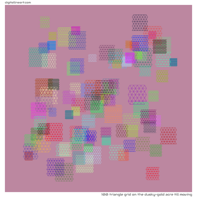 The Dusky-gold Acre till Moving — Triangle Grid, 100 elements