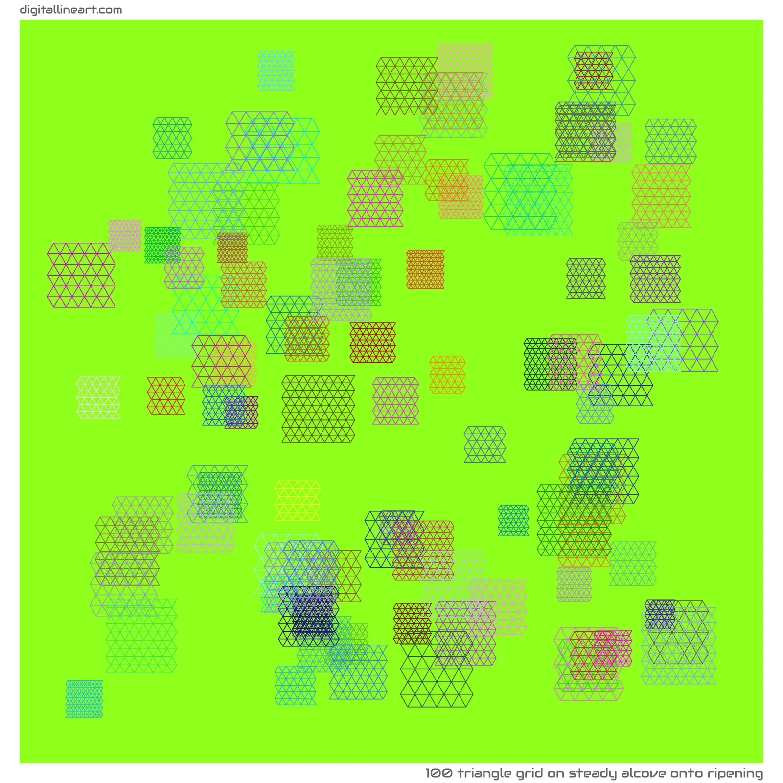 Steady Alcove onto Ripening — Triangle Grid, 100 elements