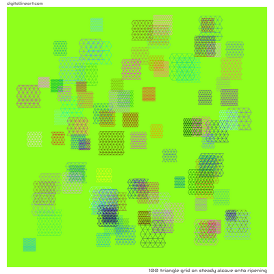 Steady Alcove onto Ripening — Triangle Grid, 100 elements