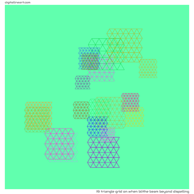 When Blithe Beam beyond Dispelling — Triangle Grid, 19 elements
