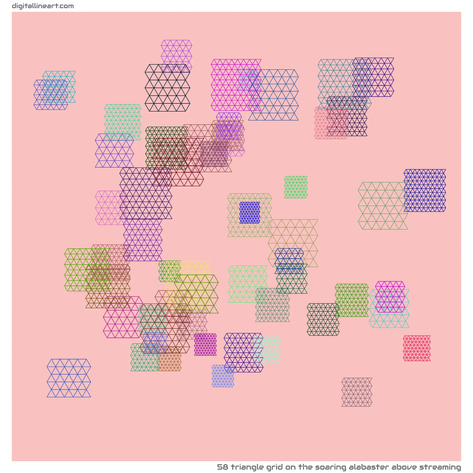 The Soaring Alabaster above Streaming — Triangle Grid, 58 elements