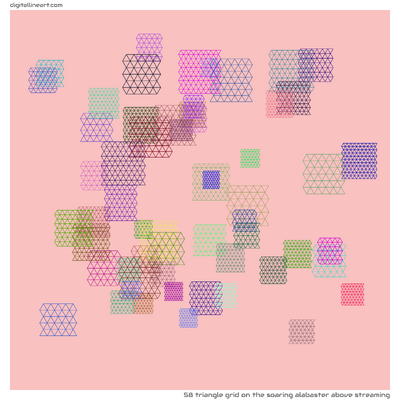 The Soaring Alabaster above Streaming — Triangle Grid, 58 elements