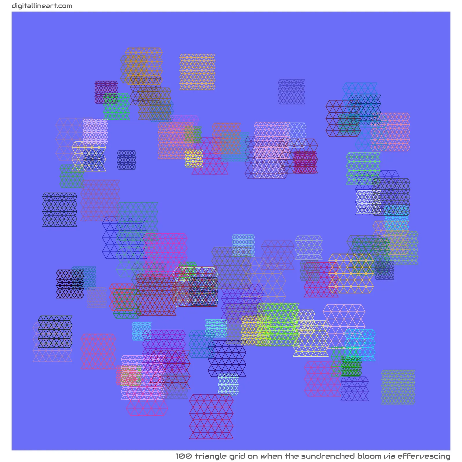 When the Sundrenched Bloom via Effervescing — Triangle Grid, 100 elements