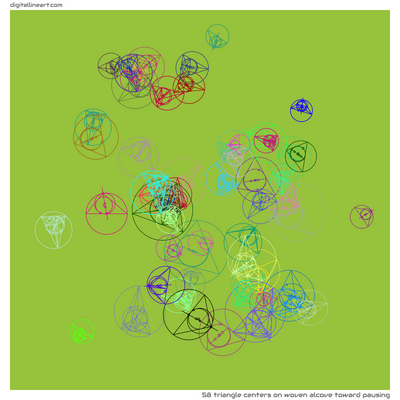 Woven Alcove toward Pausing — 58 triangle centers