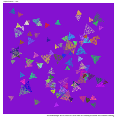 The Ordinary Alcove above Enclosing — 100 triangle subdivisions