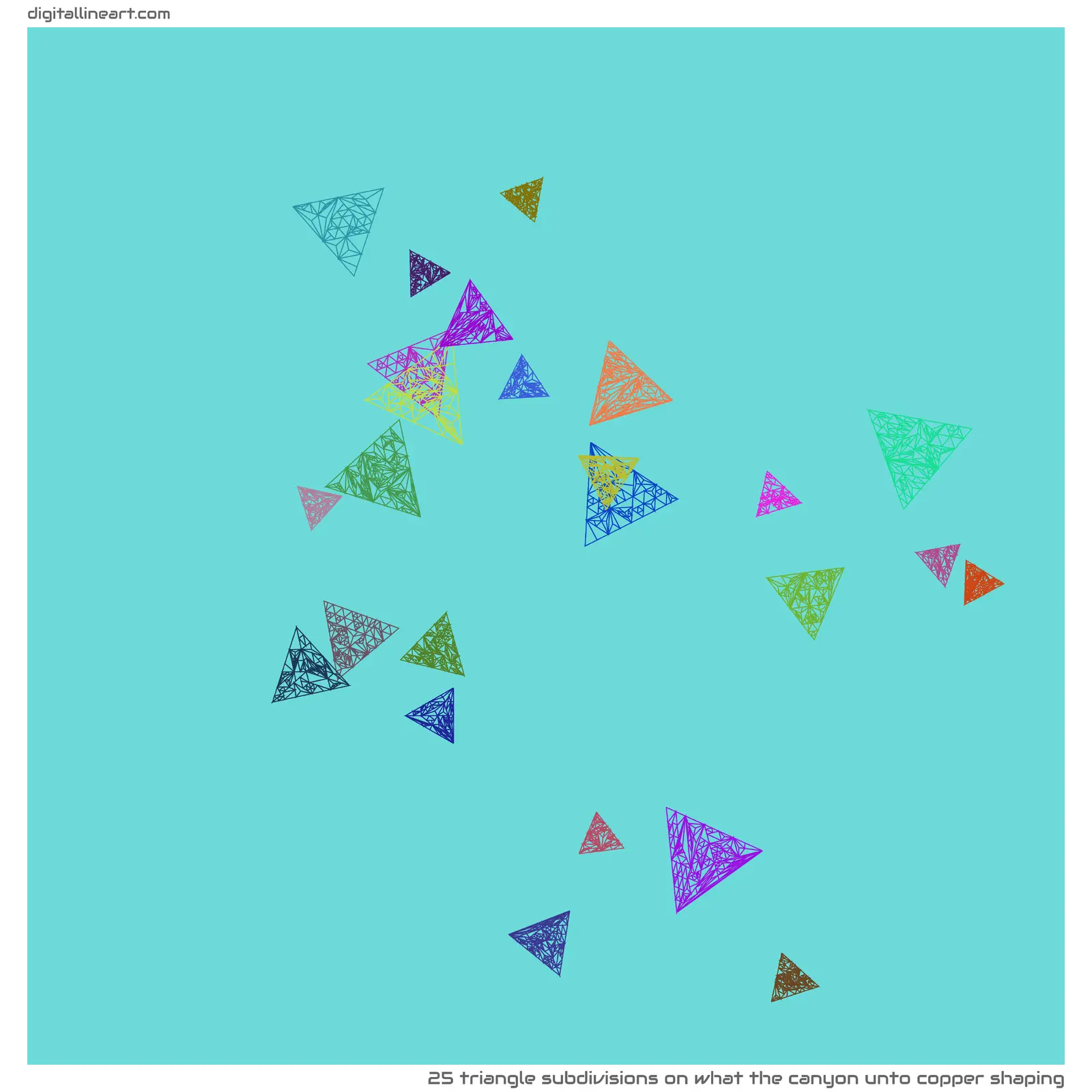 What the Canyon unto Copper Shaping — 25 triangle subdivisions