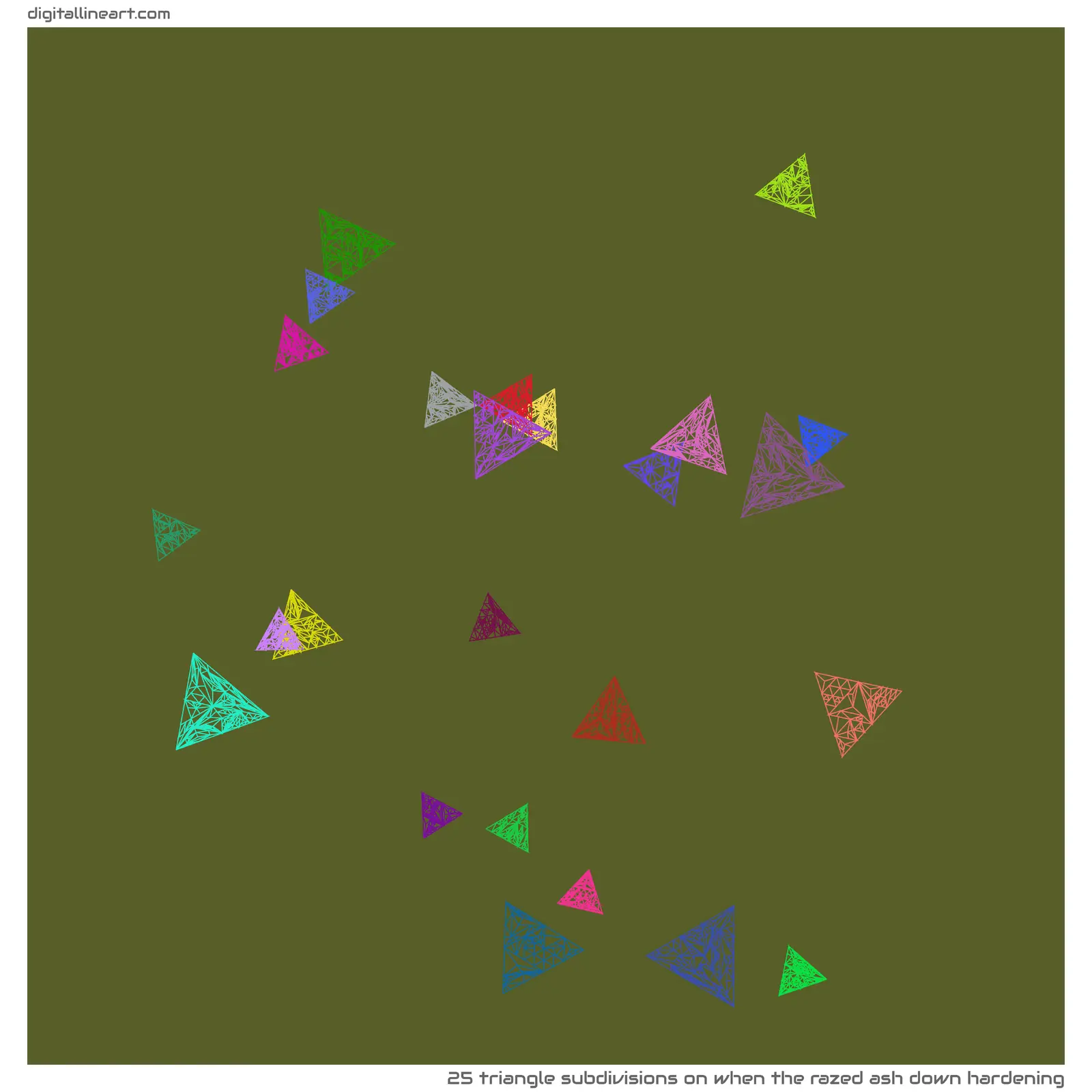When the Razed Ash down Hardening — 25 triangle subdivisions