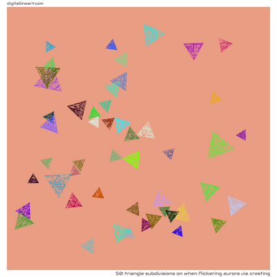When Flickering Aurora via Cresting — 50 triangle subdivisions