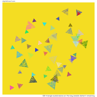 The Bay beside Distant Remaining — 50 triangle subdivisions