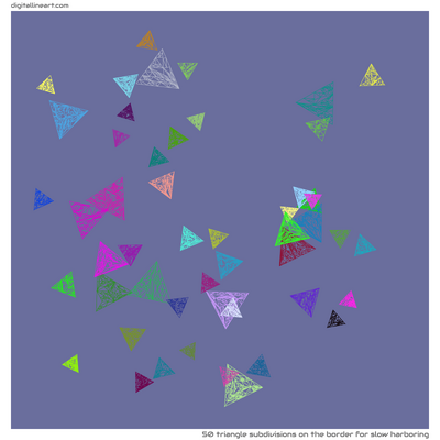 The Border for Slow Harboring — 50 triangle subdivisions