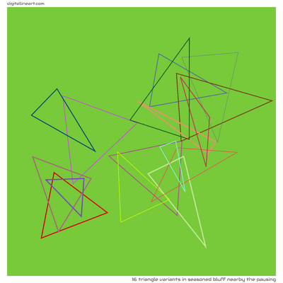 16 Triangle Variants in Seasoned Bluff nearby the Pausing
