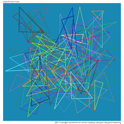 107 Triangle Variants in When Mossy Canyon beyond Sowing