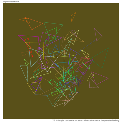What the Cairn Since Desperate Fading — 72 triangle variants
