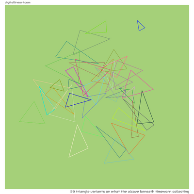 What the Alcove beneath Timeworn Collecting — 39 triangle variants