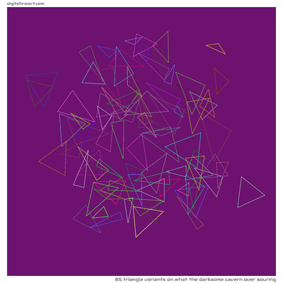 What the Darksome Cavern over Souring — 85 triangle variants