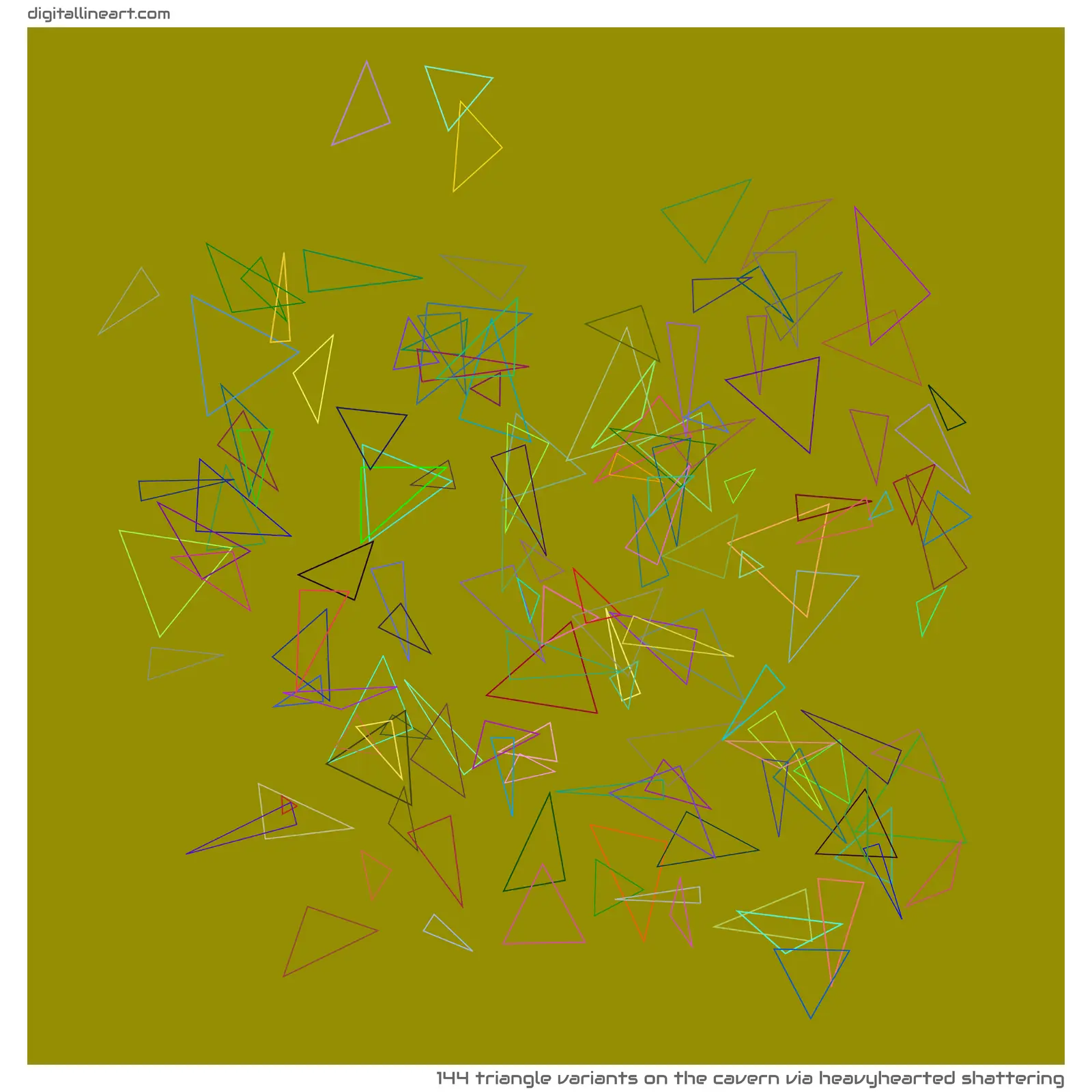 The Cavern via Heavyhearted Shattering — 144 triangle variants