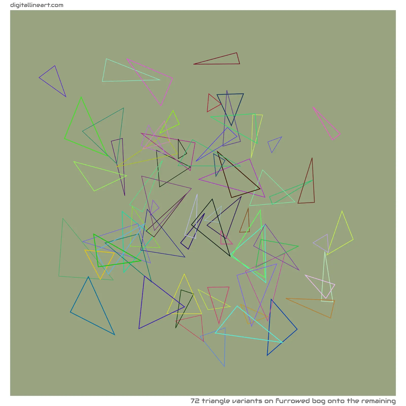 Furrowed Bog onto the Remaining — 72 triangle variants