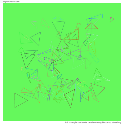 Shimmery Blaze up Dazzling — 89 triangle variants