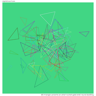 What Muted-gold Atoll round Dwelling — 85 triangle variants