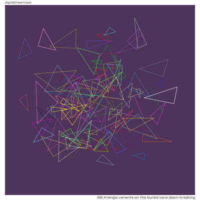 The Buried Cave down Breaking — 90 triangle variants