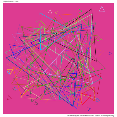 78 Triangles in Untroubled Basin in the Pacing