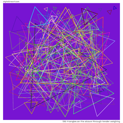136 Triangles in The Alcove through Tender Weighing