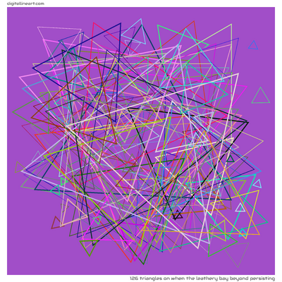 126 Triangles in When the Leathery Bay beyond Persisting