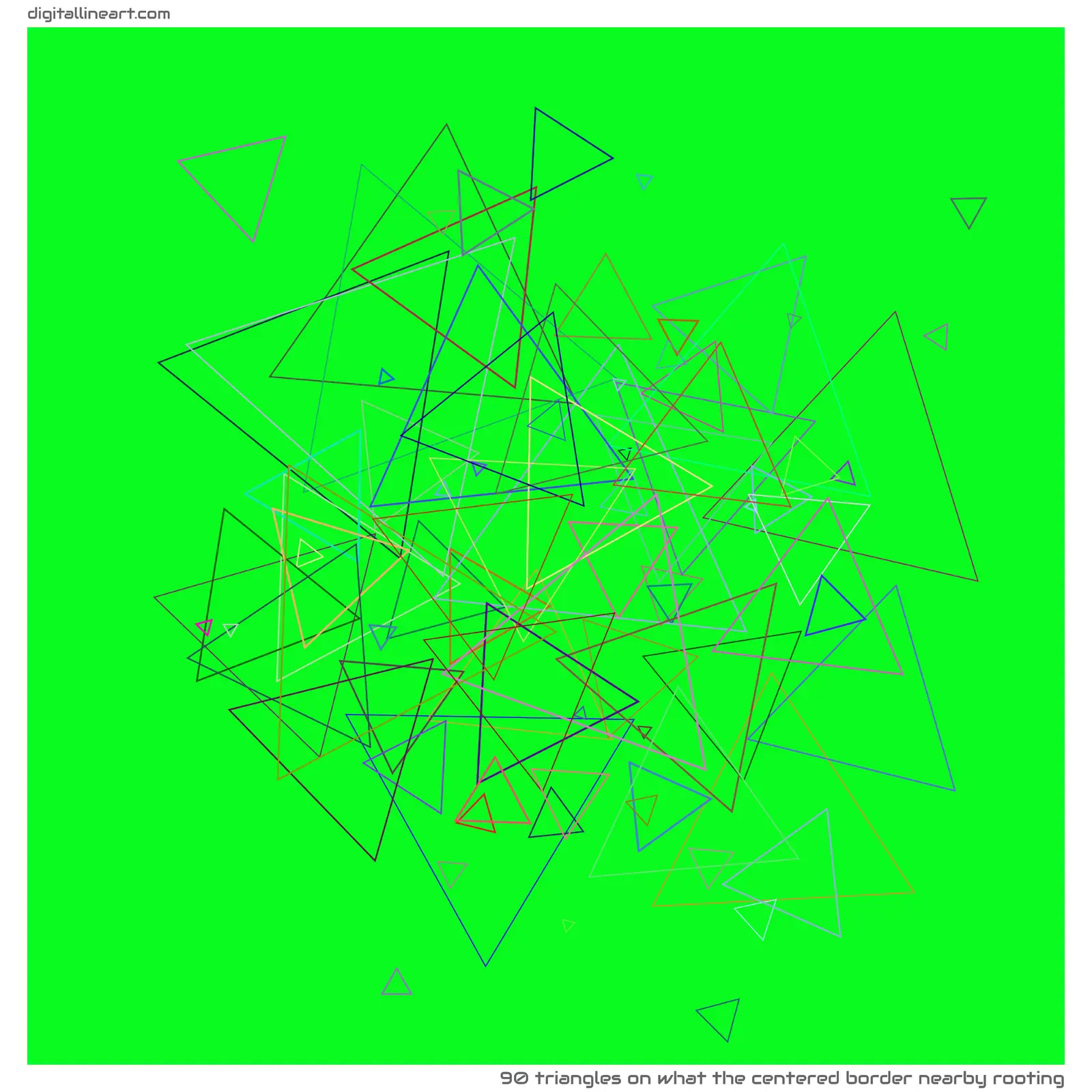 What the Centered Border nearby Rooting — 90 triangles