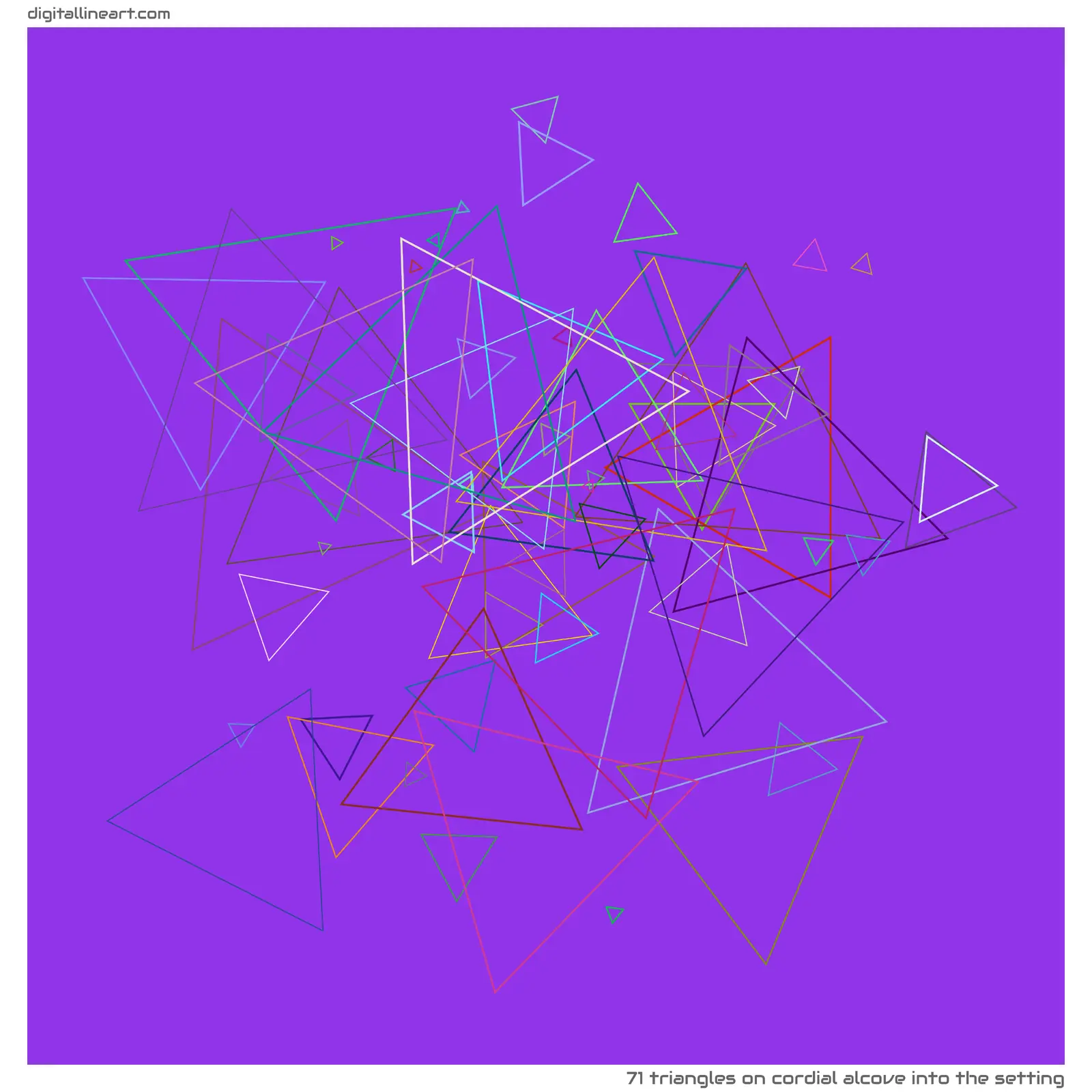 Cordial Alcove into the Setting — 71 triangles