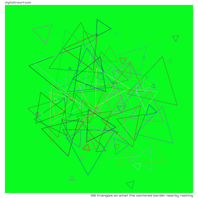 What the Centered Border nearby Rooting — 90 triangles