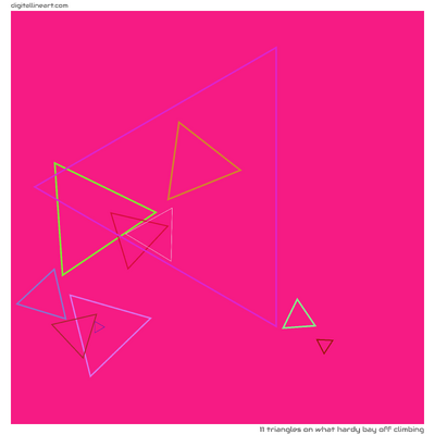 11 Triangles in What Hardy Bay off Climbing