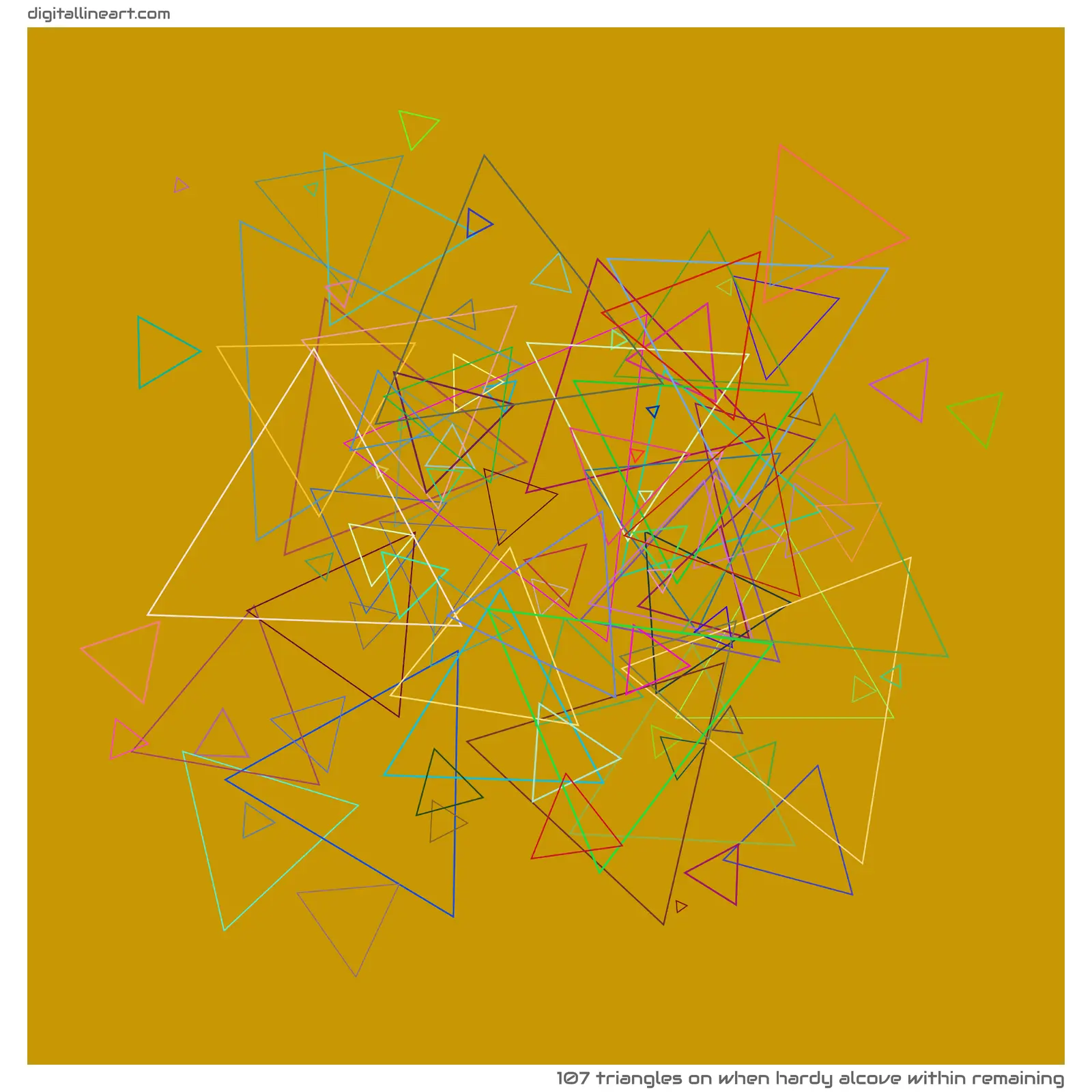 When Hardy Alcove within Remaining — 107 triangles