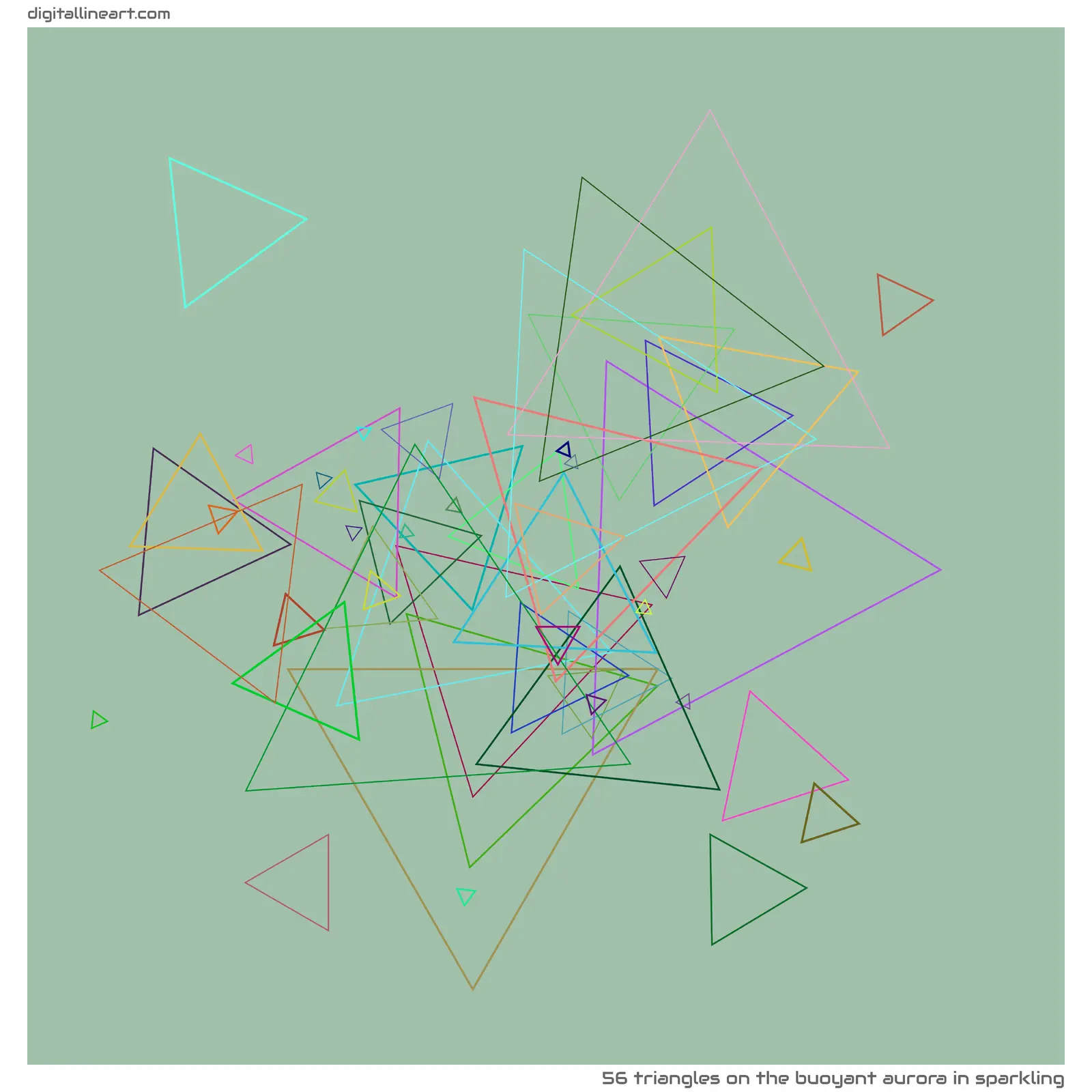 The Buoyant Aurora in Sparkling — 56 triangles
