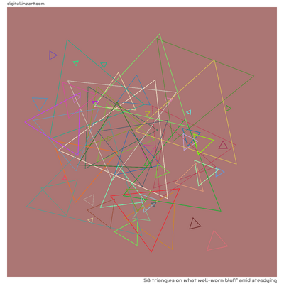 What Well-worn Bluff amid Steadying — 58 triangles