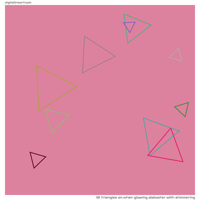 When Glowing Alabaster with Shimmering — 10 triangles