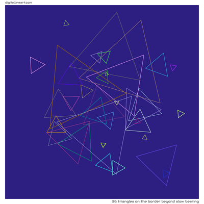 The Border beyond Slow Bearing — 36 triangles