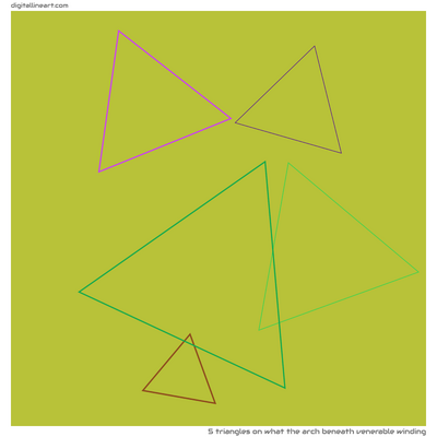 What the Arch beneath Venerable Winding — 5 triangles