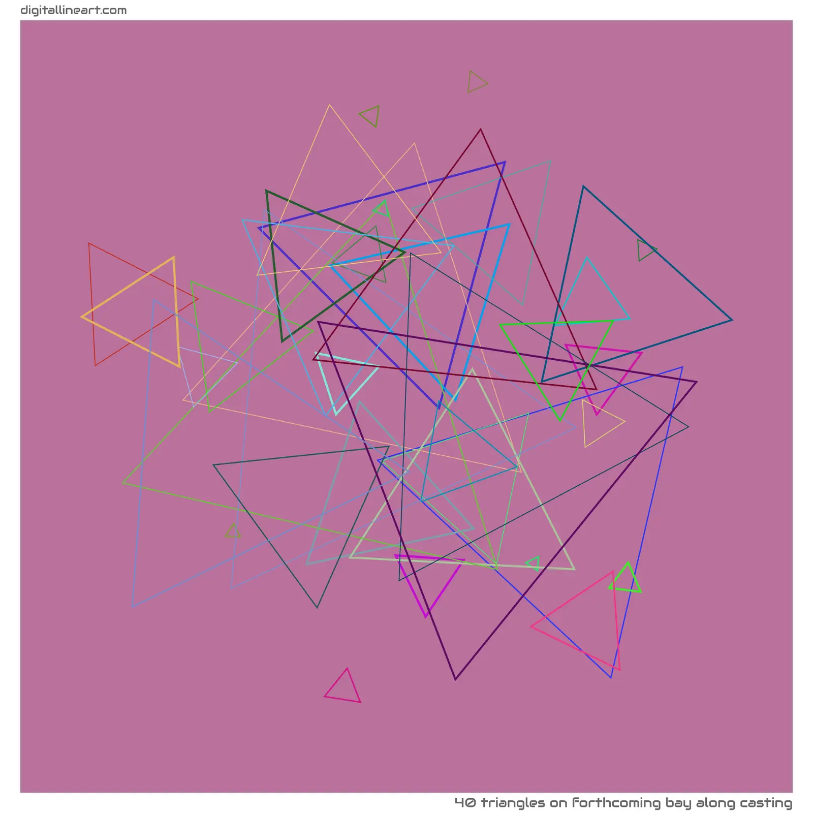 Forthcoming Bay along Casting — 40 triangles