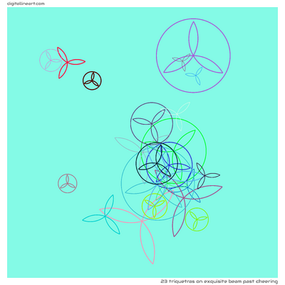 Exquisite Beam past Cheering — 23 triquetras