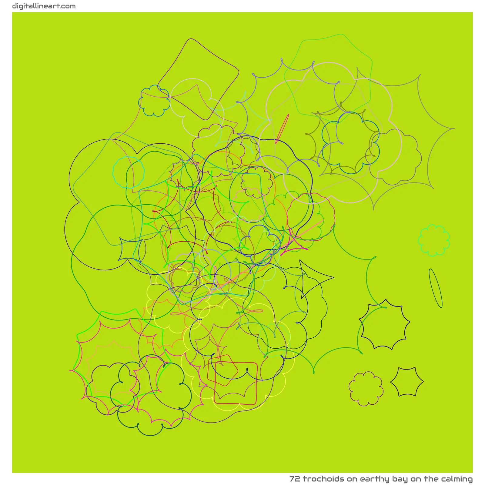 Earthy Bay on the Calming — 72 trochoids