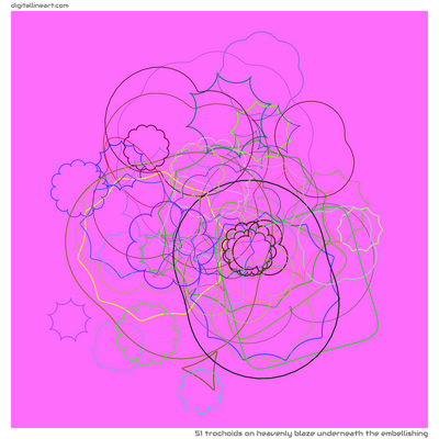 Heavenly Blaze underneath the Embellishing — 51 trochoids