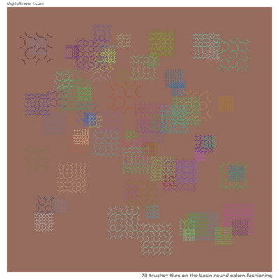 The Basin round Oaken Fashioning — 73 Truchet tiles