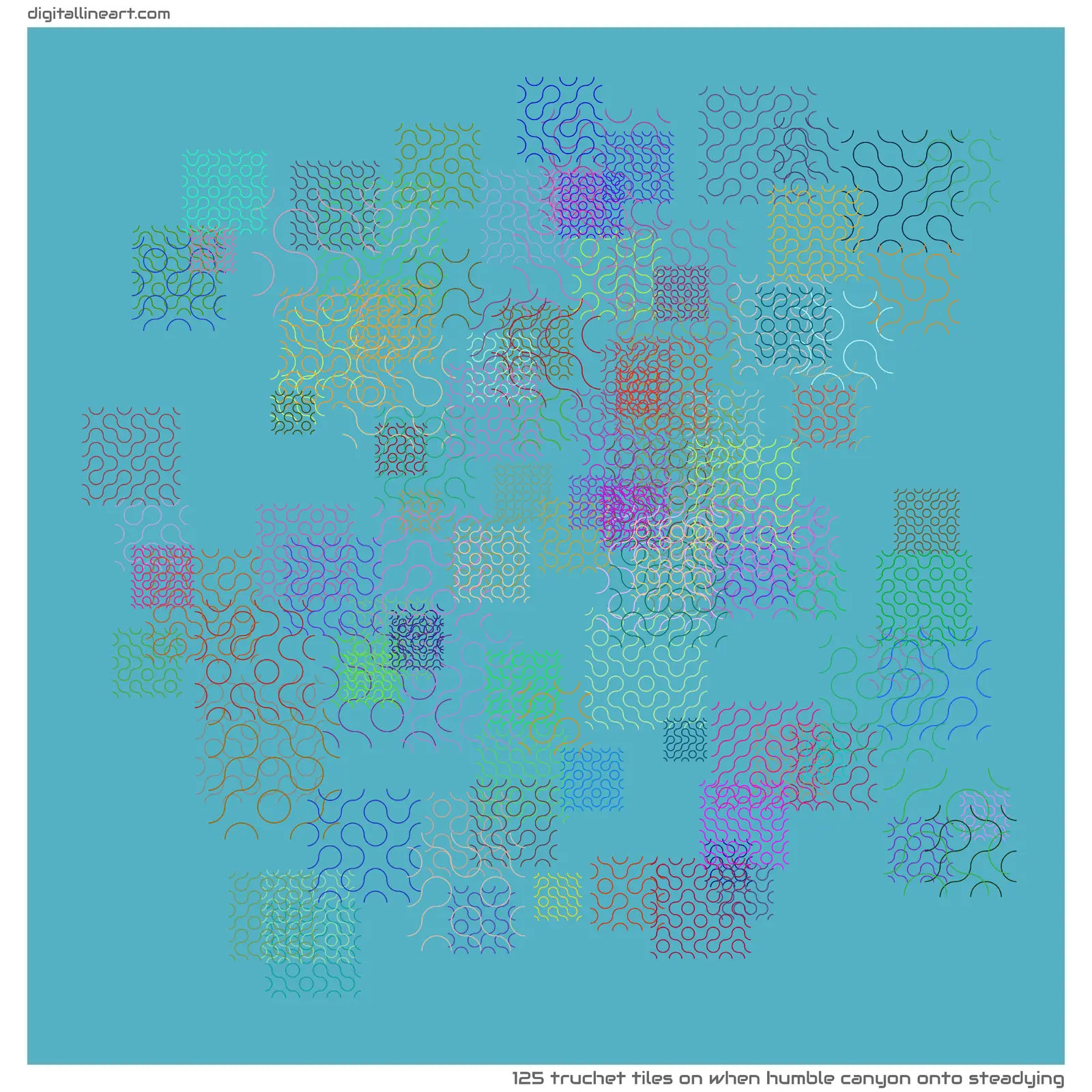 When Humble Canyon onto Steadying — 125 Truchet tiles
