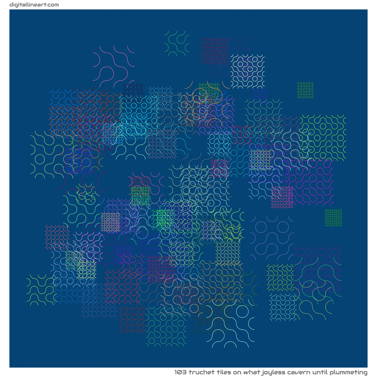 What Joyless Cavern until Plummeting — 103 Truchet tiles