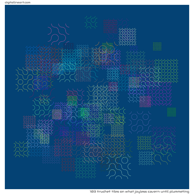 What Joyless Cavern until Plummeting — 103 Truchet tiles