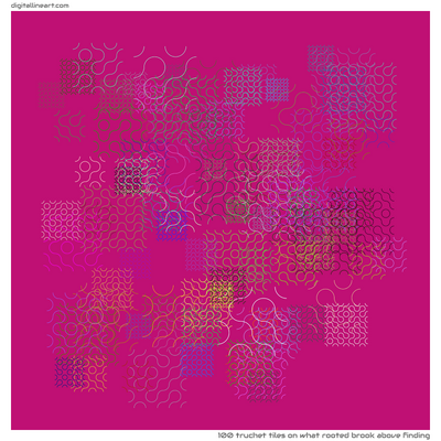 What Rooted Brook above Finding — 100 Truchet tiles