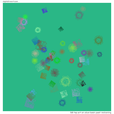 Olive Basin past Reckoning — TSP Art, 50 elements