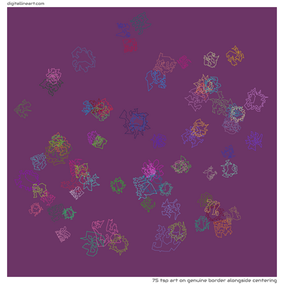 Genuine Border alongside Centering — TSP Art, 75 elements