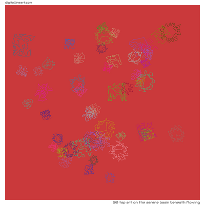 The Serene Basin beneath Flowing — TSP Art, 50 elements